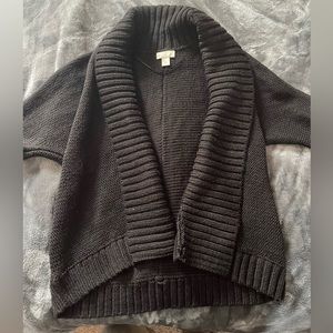 Black 3/4 Sleeve Cardigan